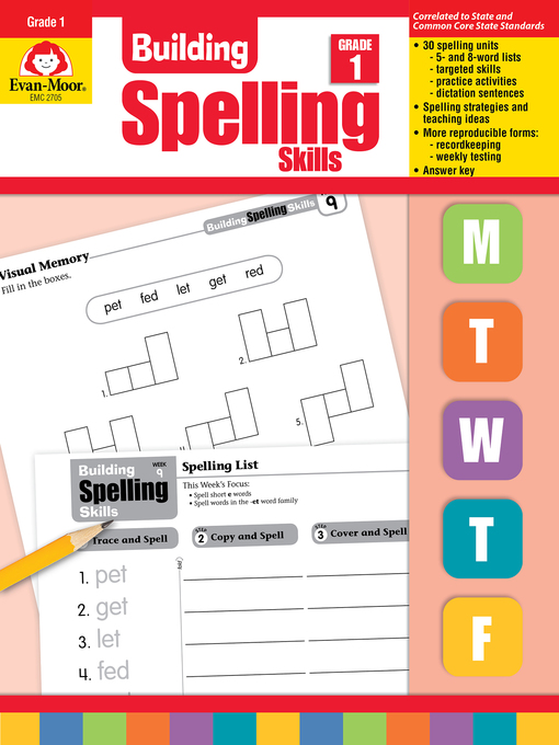 Cover image for Building Spelling Skills, Grade 1